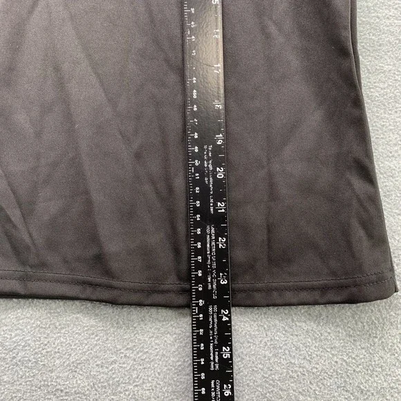 Women Black Bodycon Shirts & Shorts with Sequined Front Logo Set Size XL (A41) - Picture 11 of 13